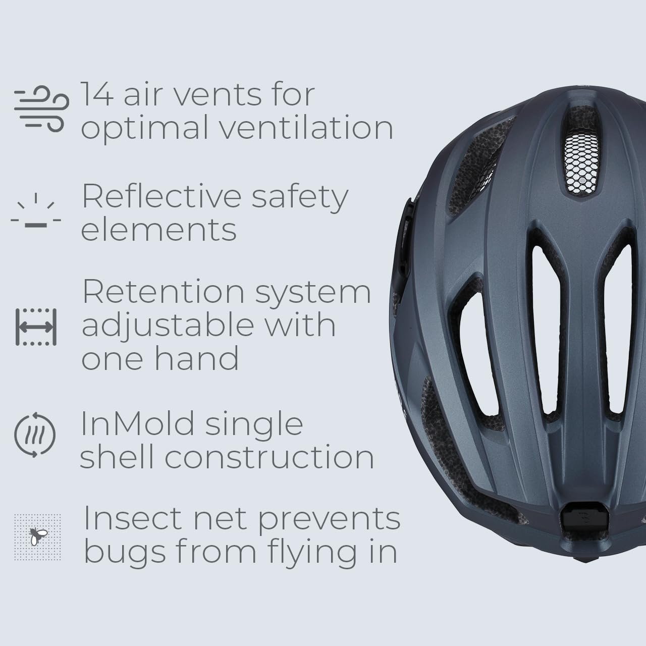 Шолом Велосипедний BBB Kite 2.0 BHE-29B для чоловіків та жінок, для дорожнього та гірського велосипеда, фото №3
