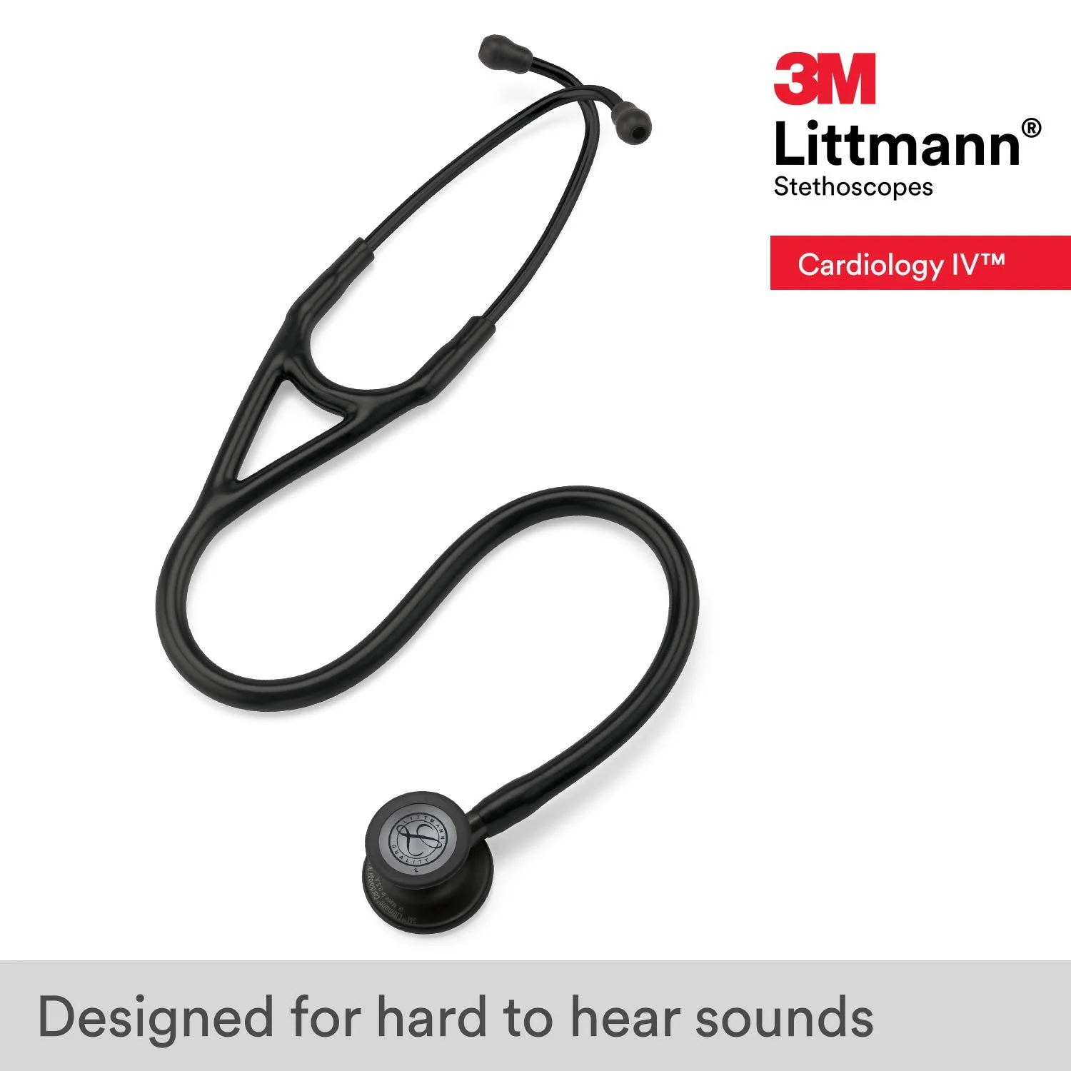 Стетоскоп IV 3M Littmann Чорний, фото №2