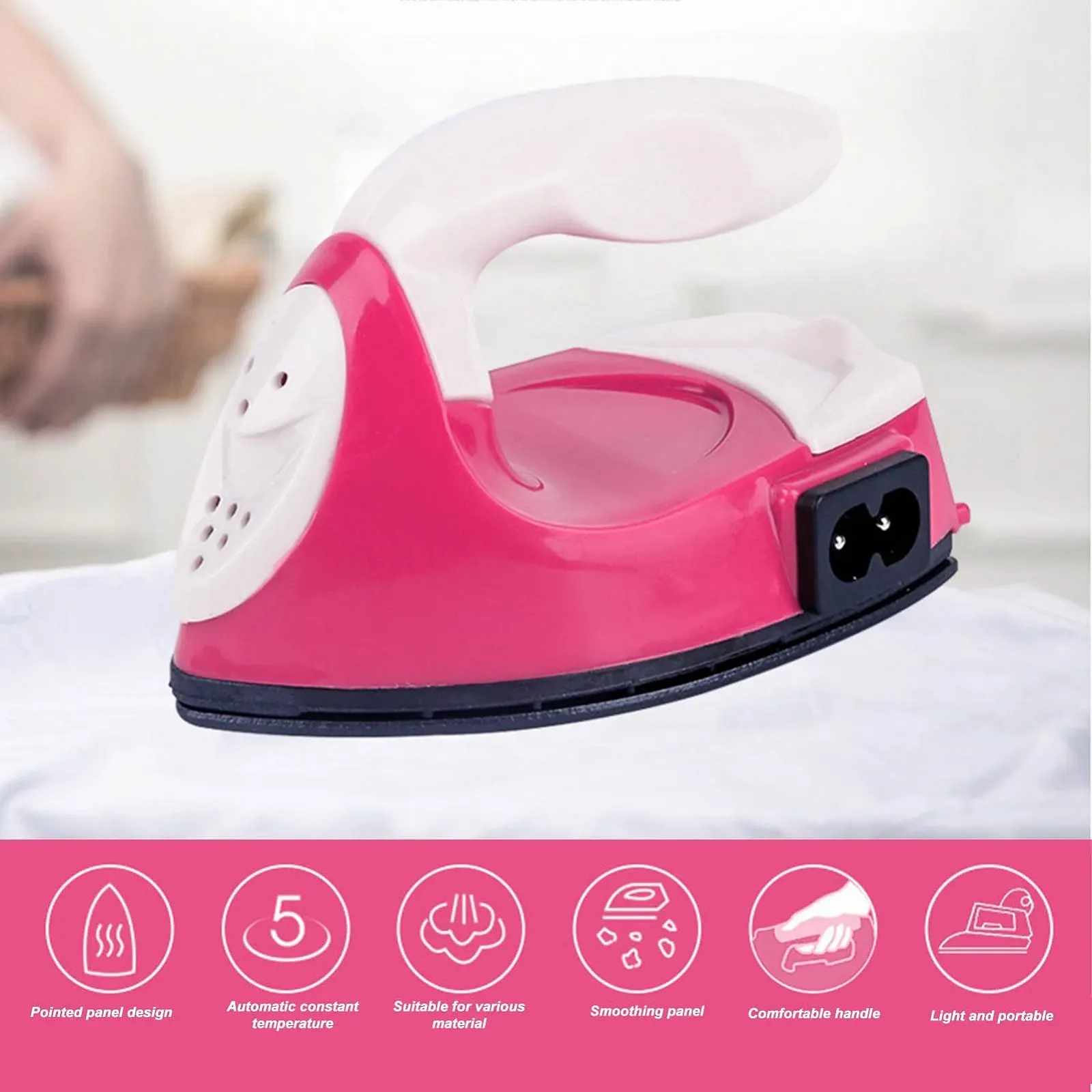 Мікро-праска парова Micro Steam Iron 15 W портативна, фото №3