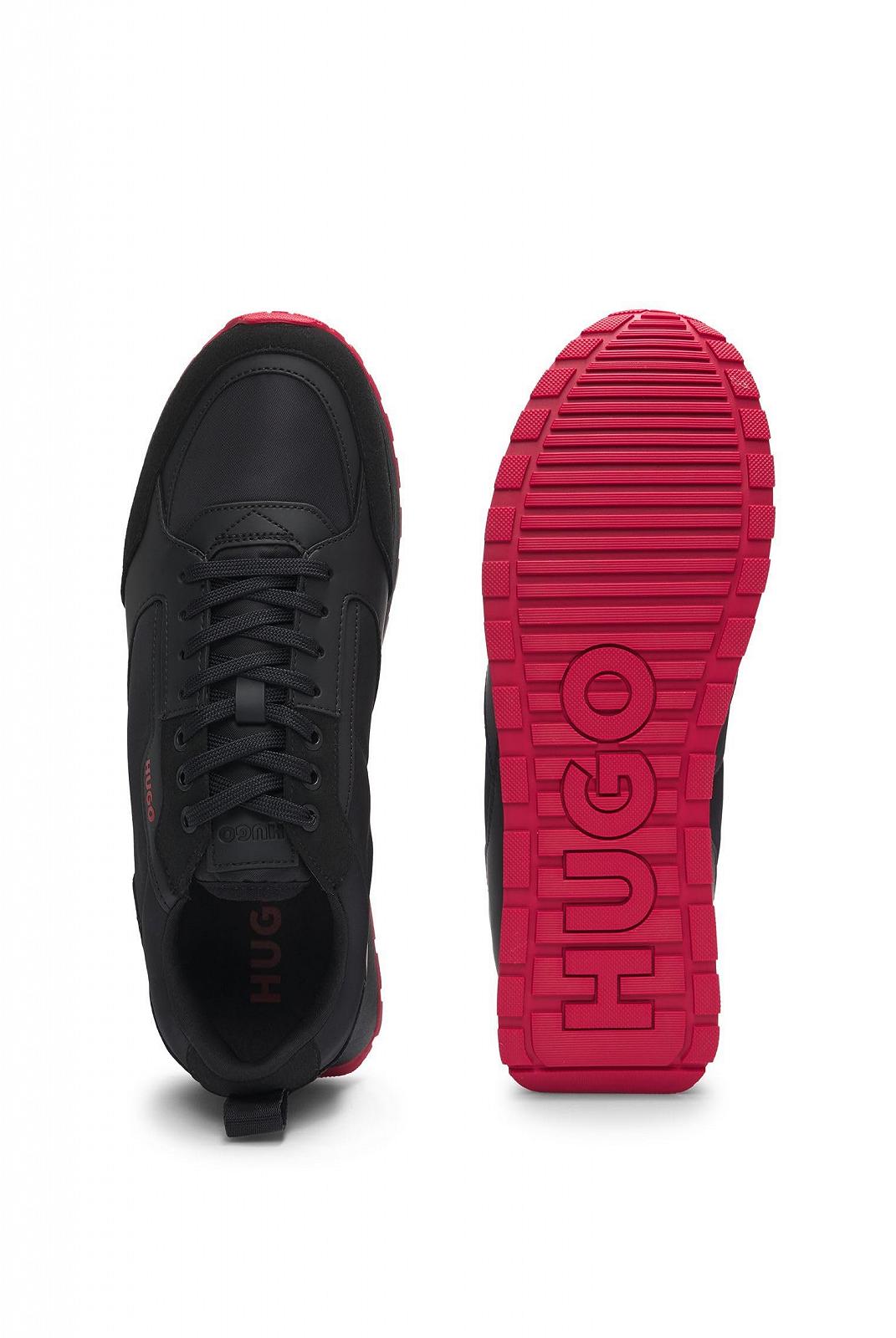 Кроссовки HUGO Icelin Runn из различных материалов с логотипом, фото №4