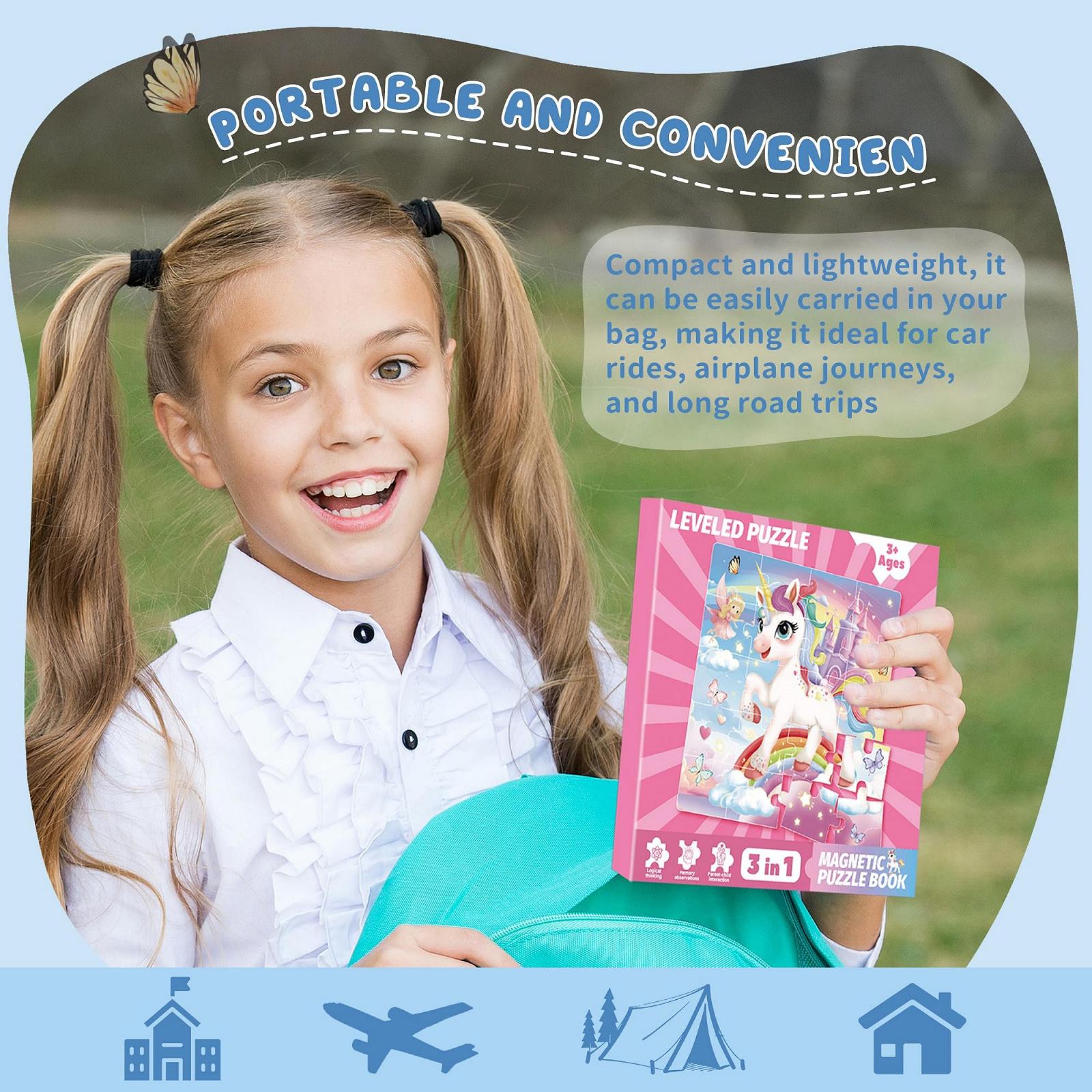 Магнітний пазл Unicorn, Mermaid & Princess 20-30 елементів від 3 років, фото №6