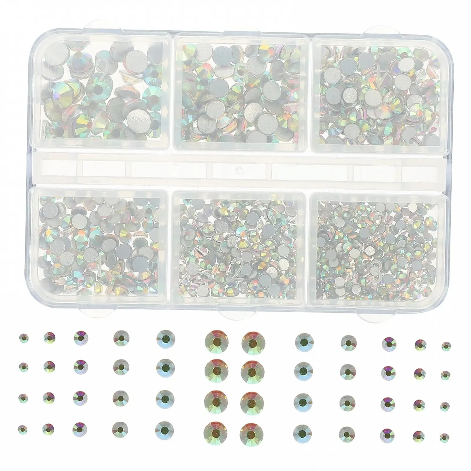 Украшения для ногтей FRCOLOR Diy Flatback Стразы для украшений маникюра, украшения со стразами для рукоделия, фото №1