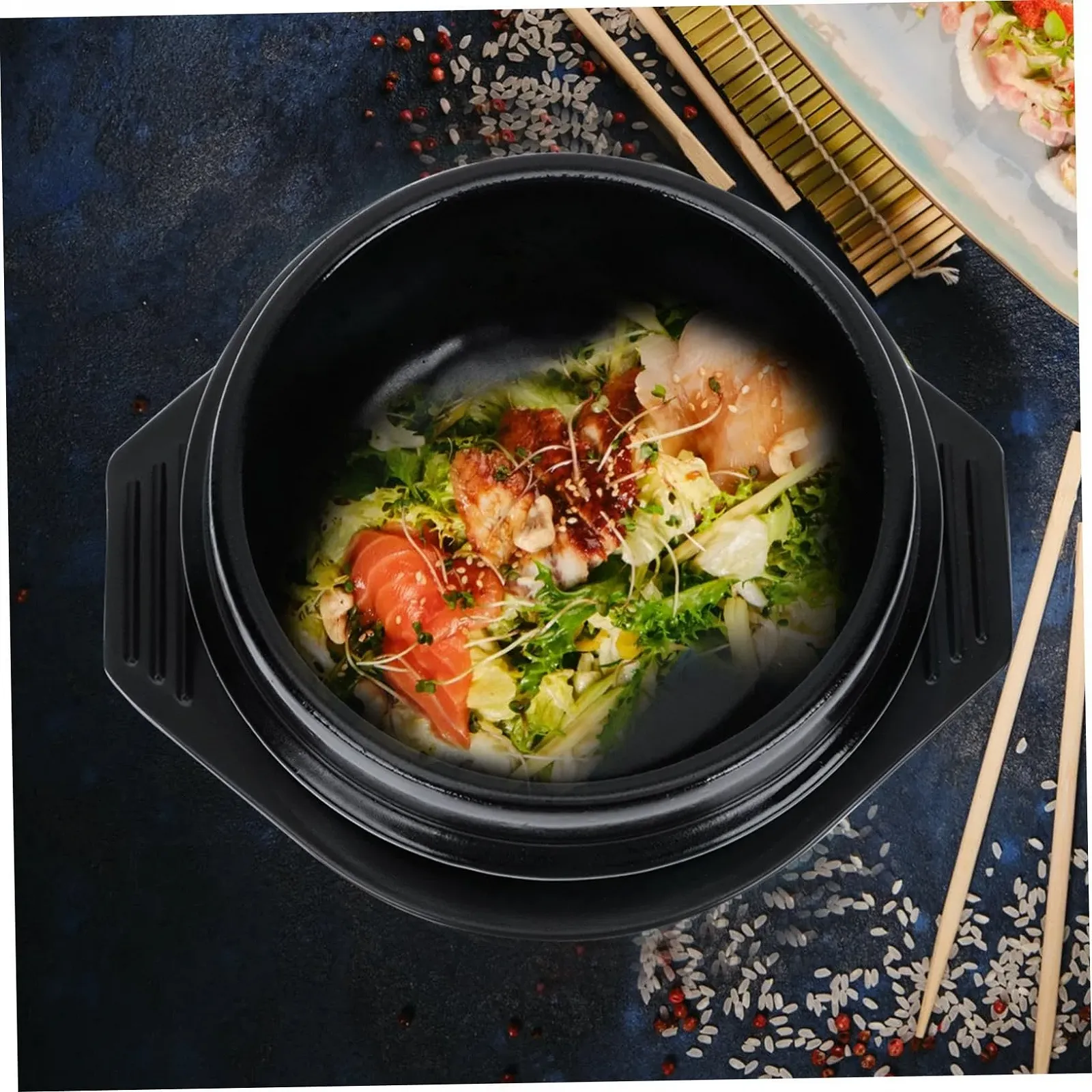 Кастрюля керамическая с подносом термостойкая энергосберегающая, фото №8