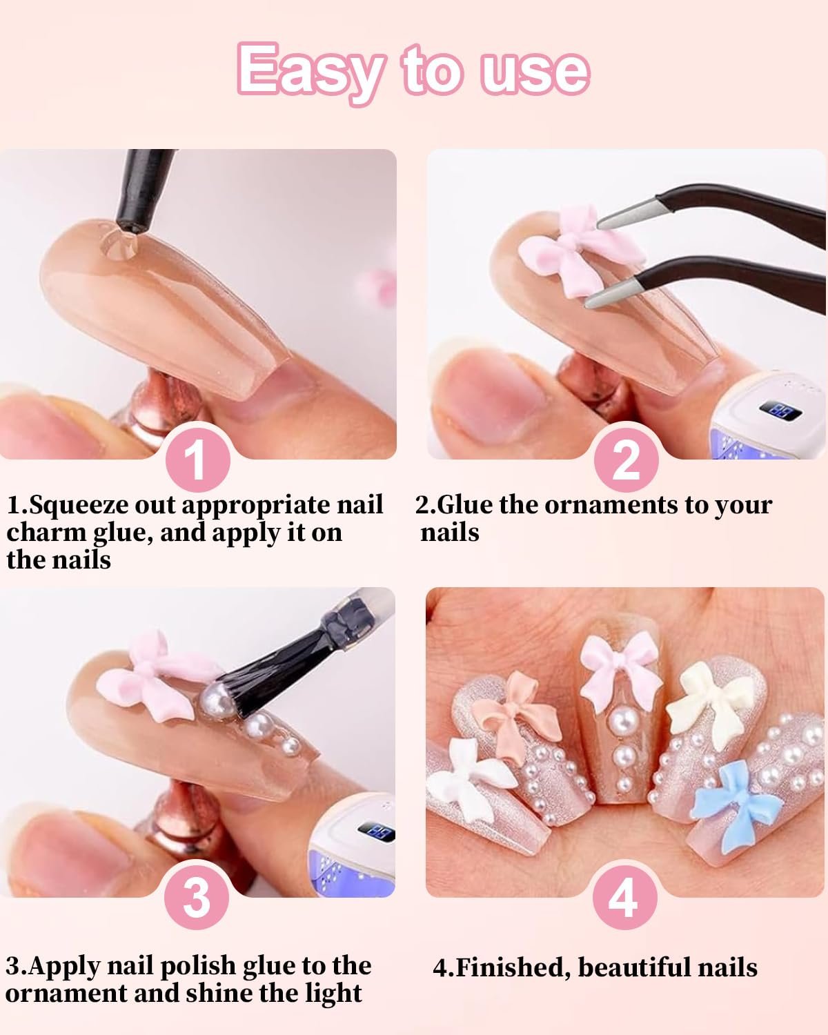 Бантики Різнокольорові (Жовтий/Рожевий/Білий), фото №3