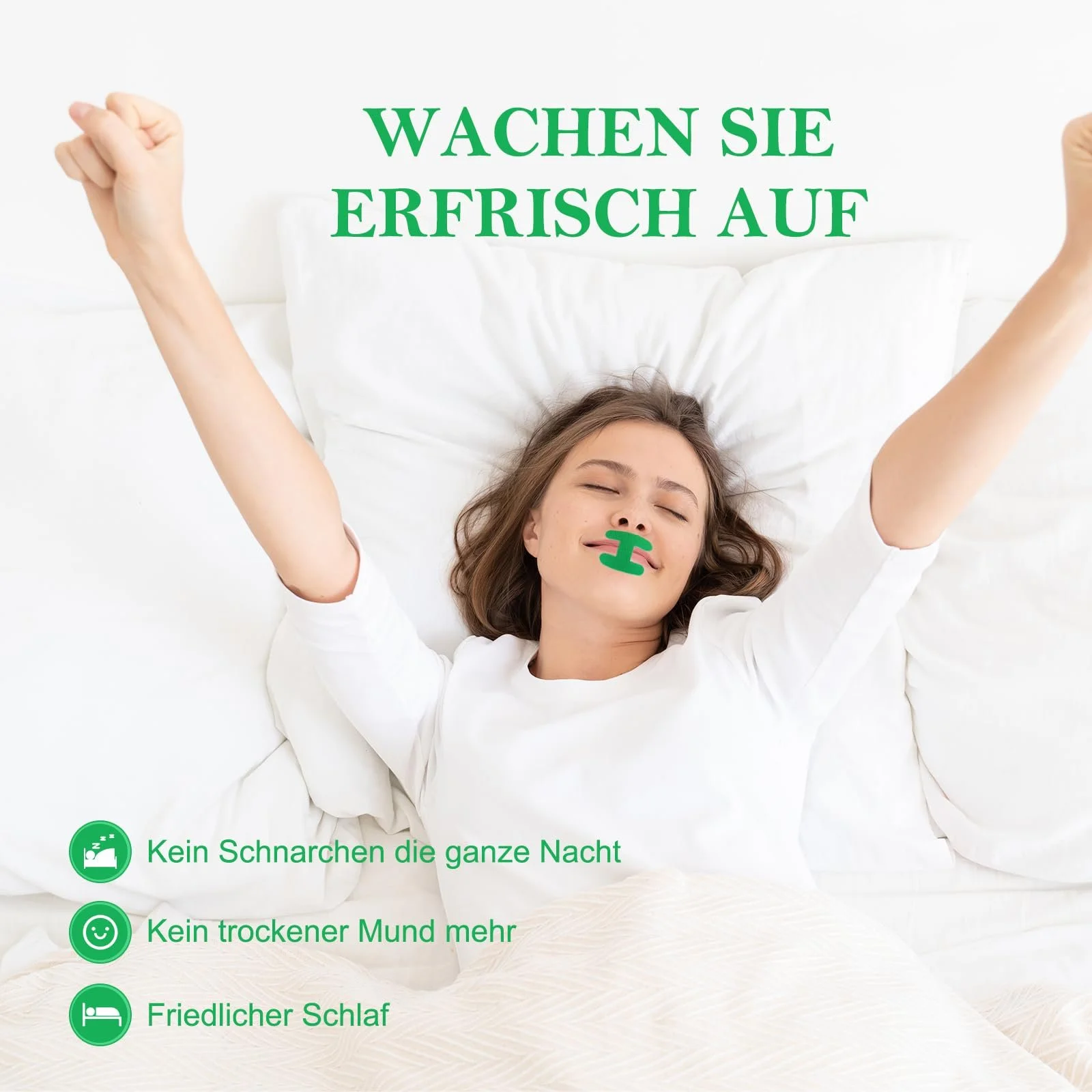 Лента для рта для сна H-образная, 60 шт, средства от храпа для мужчин и женщин, фото №2