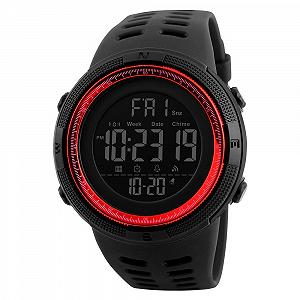 Годинник наручний Skmei 1251 watch Black Red 1251RD - Фото 1