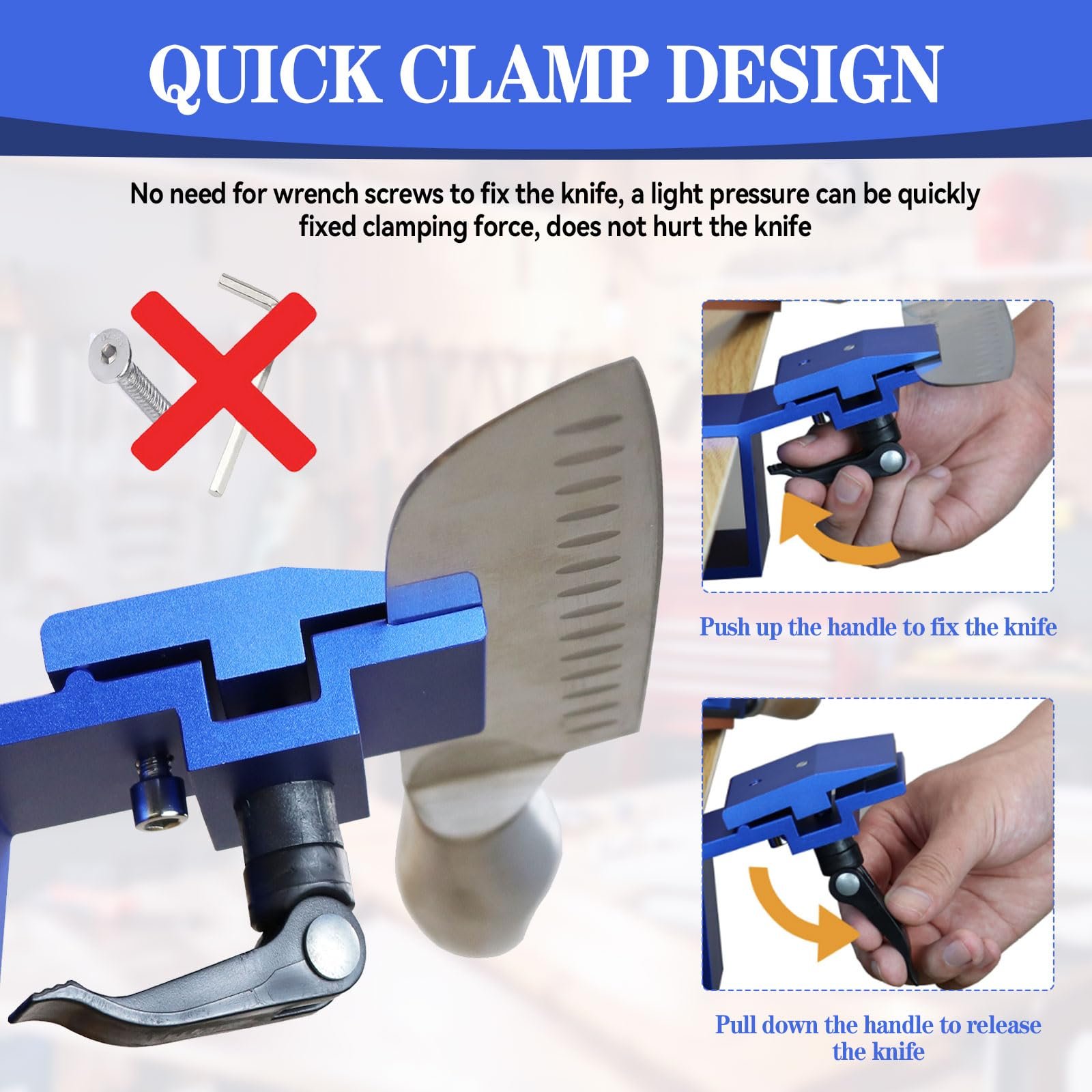 Професійна система заточування ножів ручна з фіксованим кутом та 8 каменями, фото №4 Професійна система заточування ножів ручна з фіксованим кутом та 8 каменями, фото №4