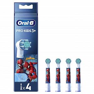 Насадки для електричної зубної щітки Oral-B Pro Kids Spiderman 4 шт Білі - Фото 1