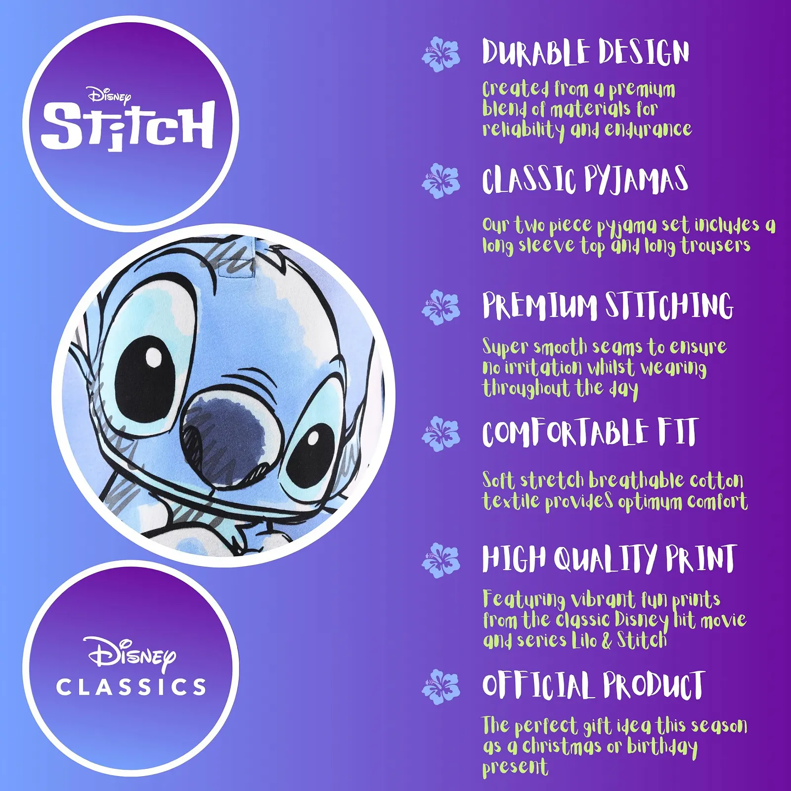 Піжама Disney Stitch для дівчат, футболка та довгі штани, набір з 2 предметів для дівчат, фото №5 Піжама Disney Stitch для дівчат, футболка та довгі штани, набір з 2 предметів для дівчат, фото №5