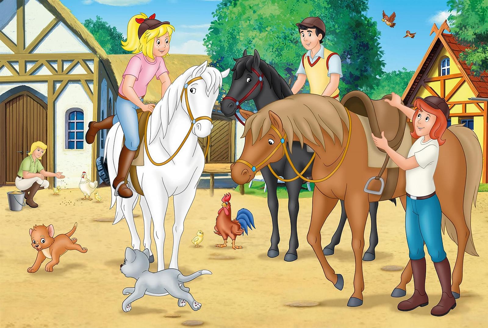 Набор пазлов Schmidt Spiele 55609 Bibi and Tina в металлическом кейсе 2 x 100 и 2 x 150 деталей, фото №7