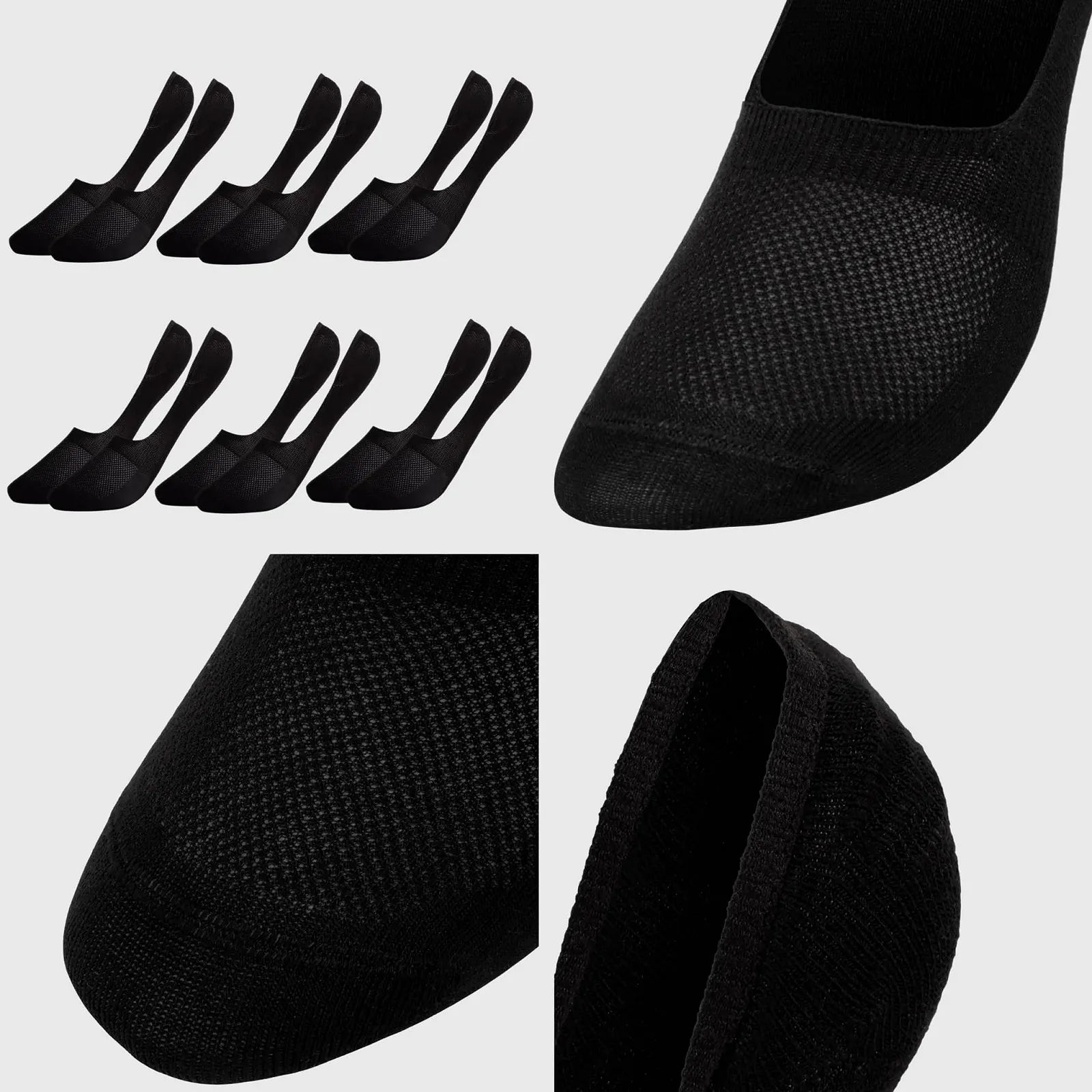 Носки Унисекс для Кроссовок, 6 пар, Размер 5-9, фото №8
