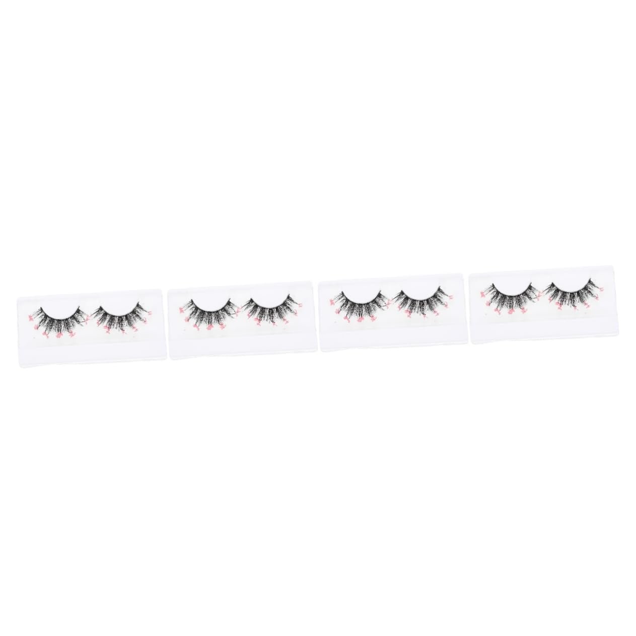 4 пари Sequins Штучні вії Fluffy 3D Chemical Fibre, фото №1