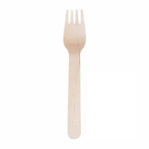 Одноразовые вилки Birchwood 100, биоразлагаемые Коричневые synthetic.ua - Фото 1