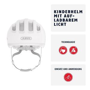 Шолом ABUS Smiley 3.0 ACE LED - Велосипедний шолом з підсвічуванням synthetic.ua - Фото 1