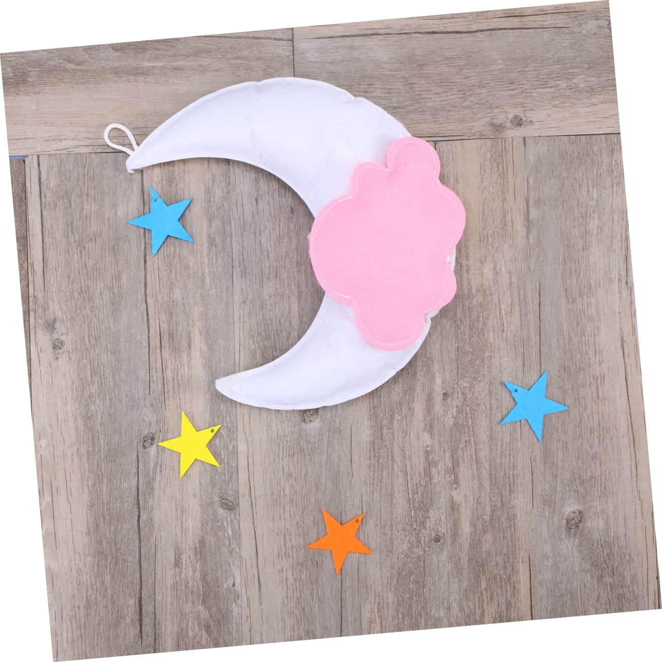 Декор IMIKEYA Moon Декор Нет Нет 2 штуки Moon Star Cloud для детской колыбели подвесной, фото №3