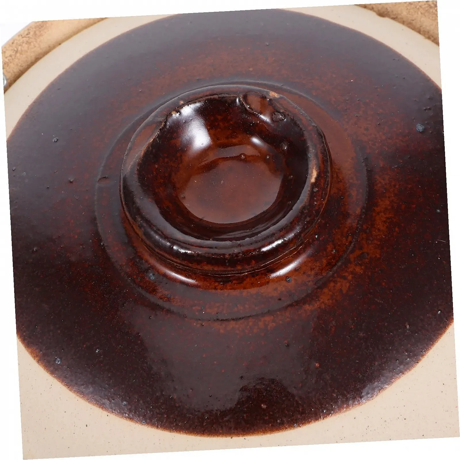 Глиняный горшок BESPORTBLE керамический традиционный китайский с ручкой термостойкий, фото №3