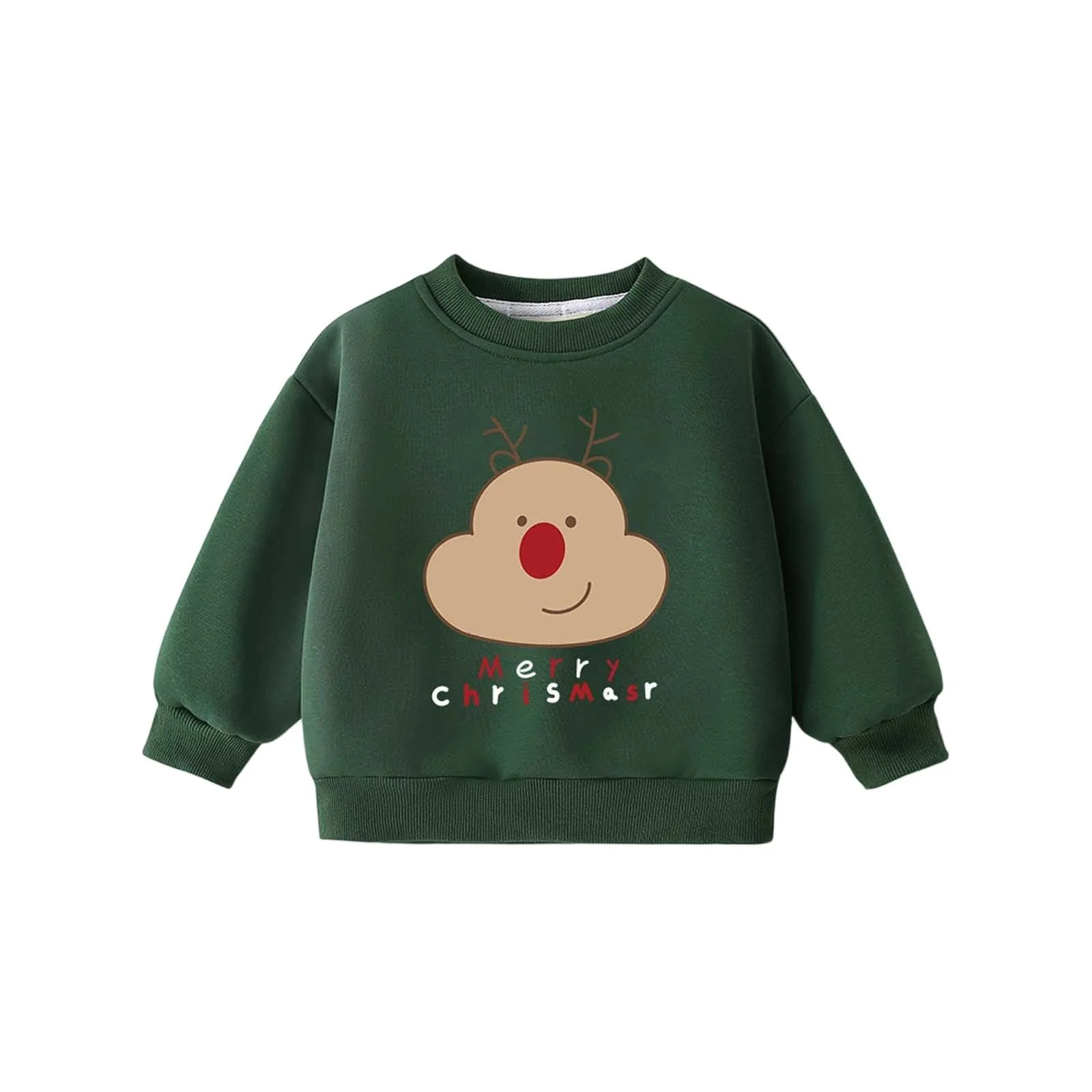 Рождественский свитер для девочки 164, свитшот 134 - печатный свитер с круглым вырезом и длинными рукавами для уютного флисового худи, праздничный наряд, фото №1