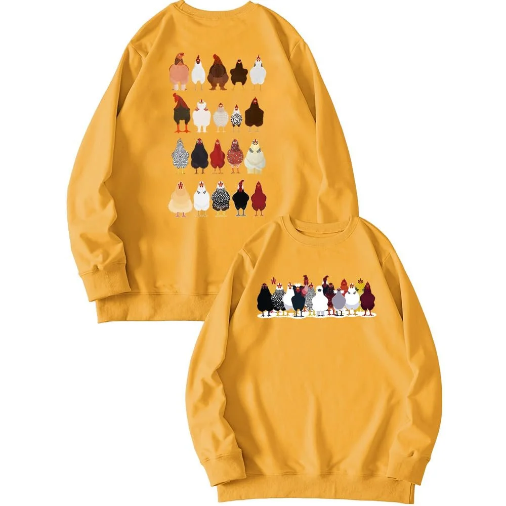 Женская Толстовка MLZHAN Chickens С Принтом Курицы, фото №1