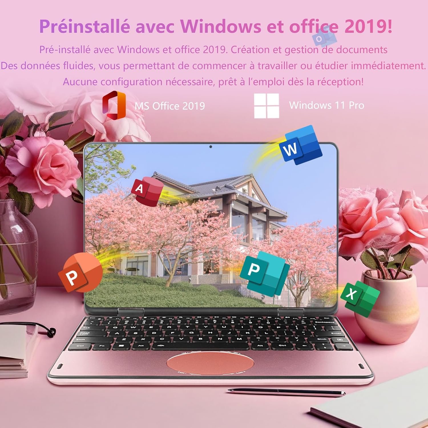 Сенсорний ноутбук 14" LONGEVINCE N158 Intel N100 RAM 16GB SSD 256GB Windows 11 (UKR), фото №6