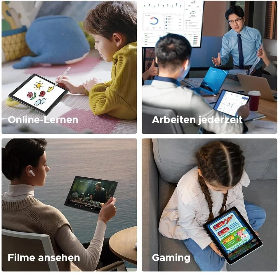 Планшет DOOGEE T10W 10.1" (4+12)/128 Гб 4G 2 SIM Android 15 8000 мАг Чорно-блакитний, фото №8