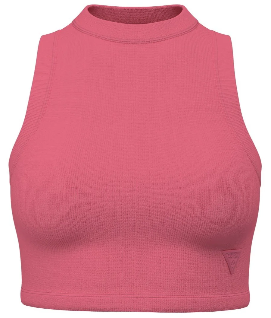 Жіночий спортивний кроп-топ GUESS Activewear / Темно-рожевий / Розмір S, фото №1