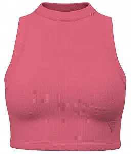 Жіночий спортивний кроп-топ GUESS Activewear / Темно-рожевий / Розмір S - Фото 1