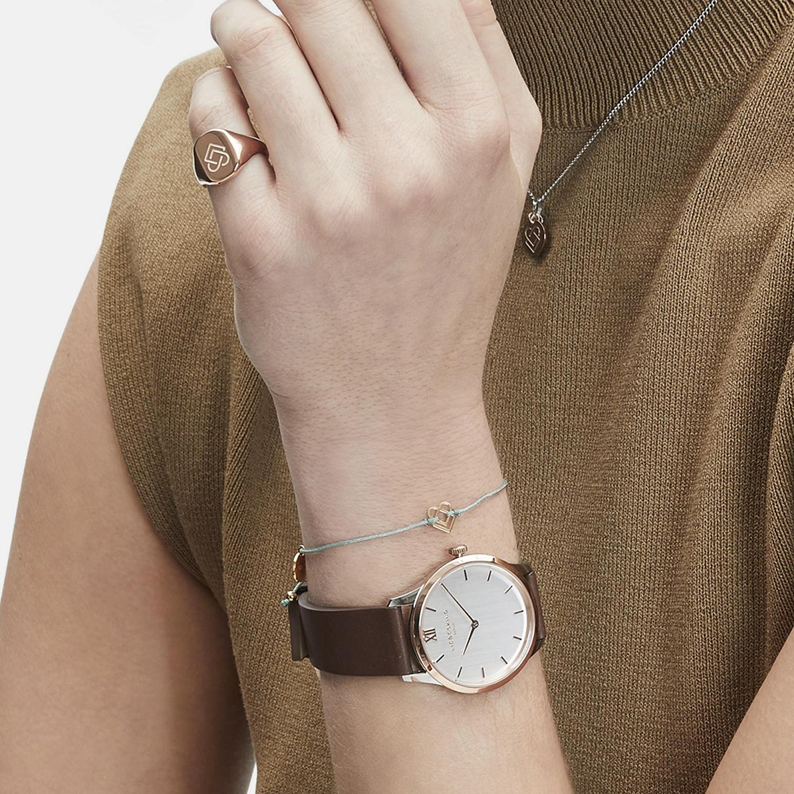 Женские аналоговые кварцевые часы Liebeskind Berlin Ремешок из нержавеющей стали, 2 Цвет, Ремешок., фото №3