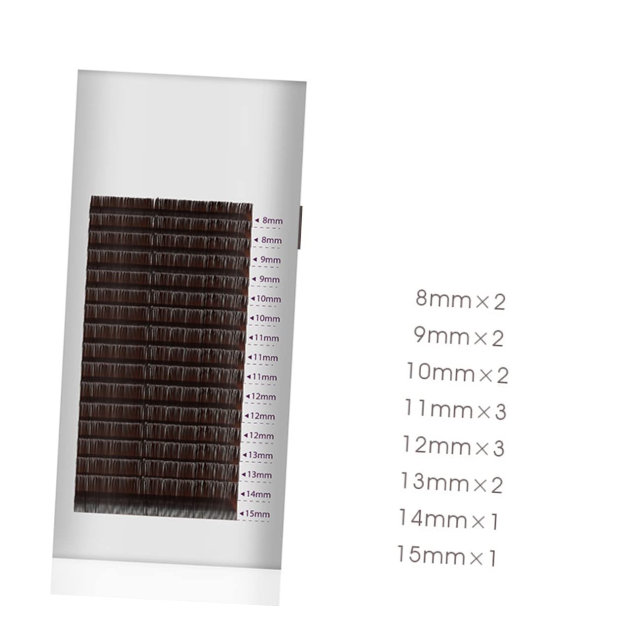 Накладные ресницы FRCOLOR, искусственные, для наращивания, двухконечные, фото №2