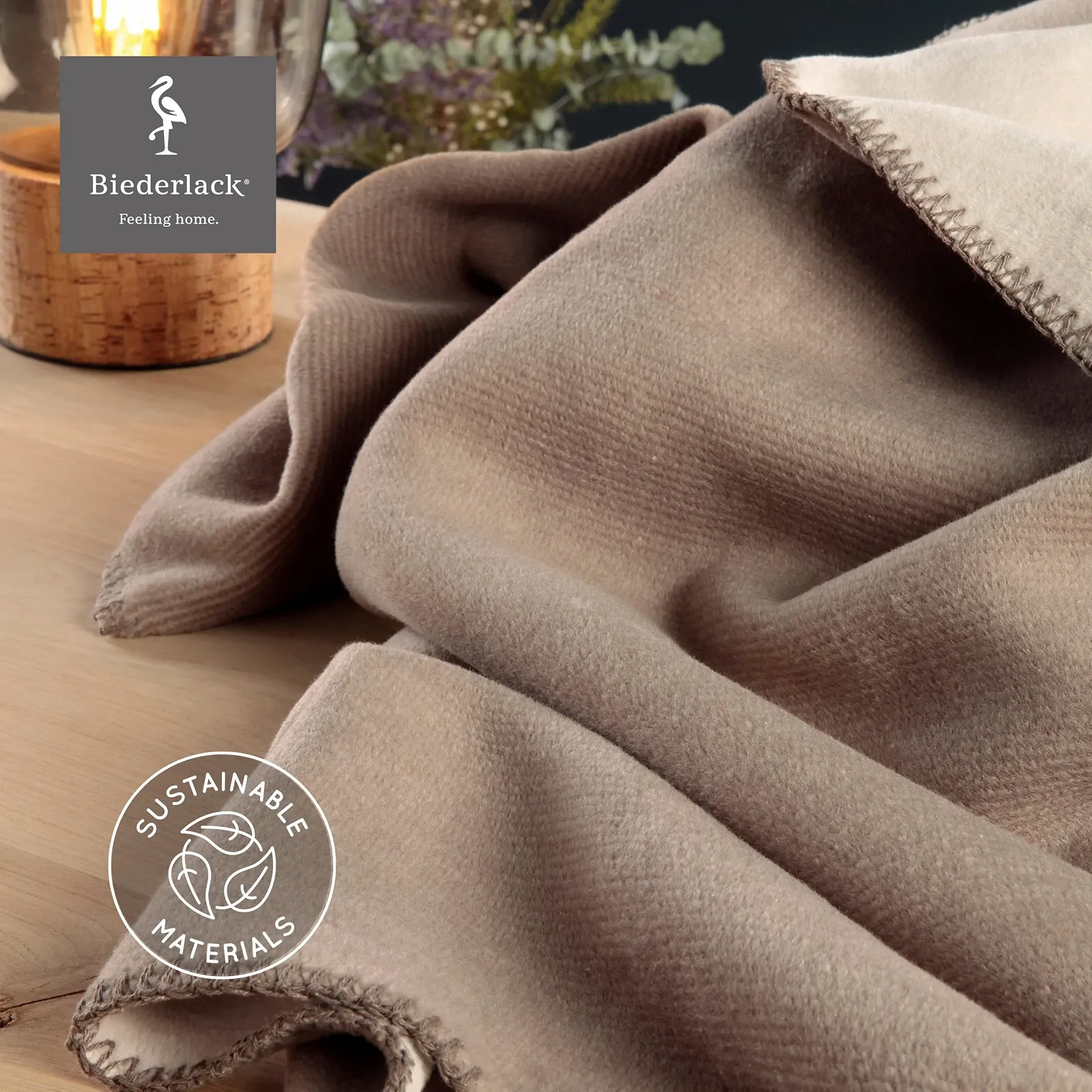 Покрывало Biederlack Velvety soft двойной вид Сделано в Германии Oeko-Tex сертифицировано двухстороннее хлопок и Dralon® 150 x 200 см, фото №4