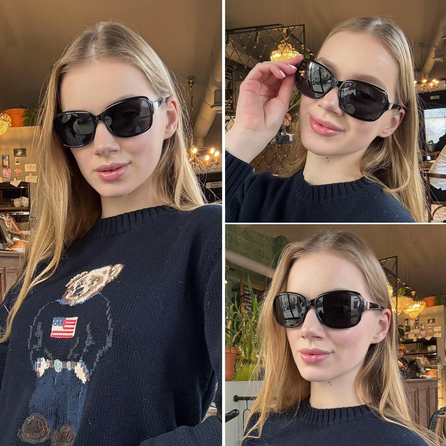 Жіночі Сонцезахисні окуляри Myiaur 2 шт Поляризовані лінзи UV400, фото №3