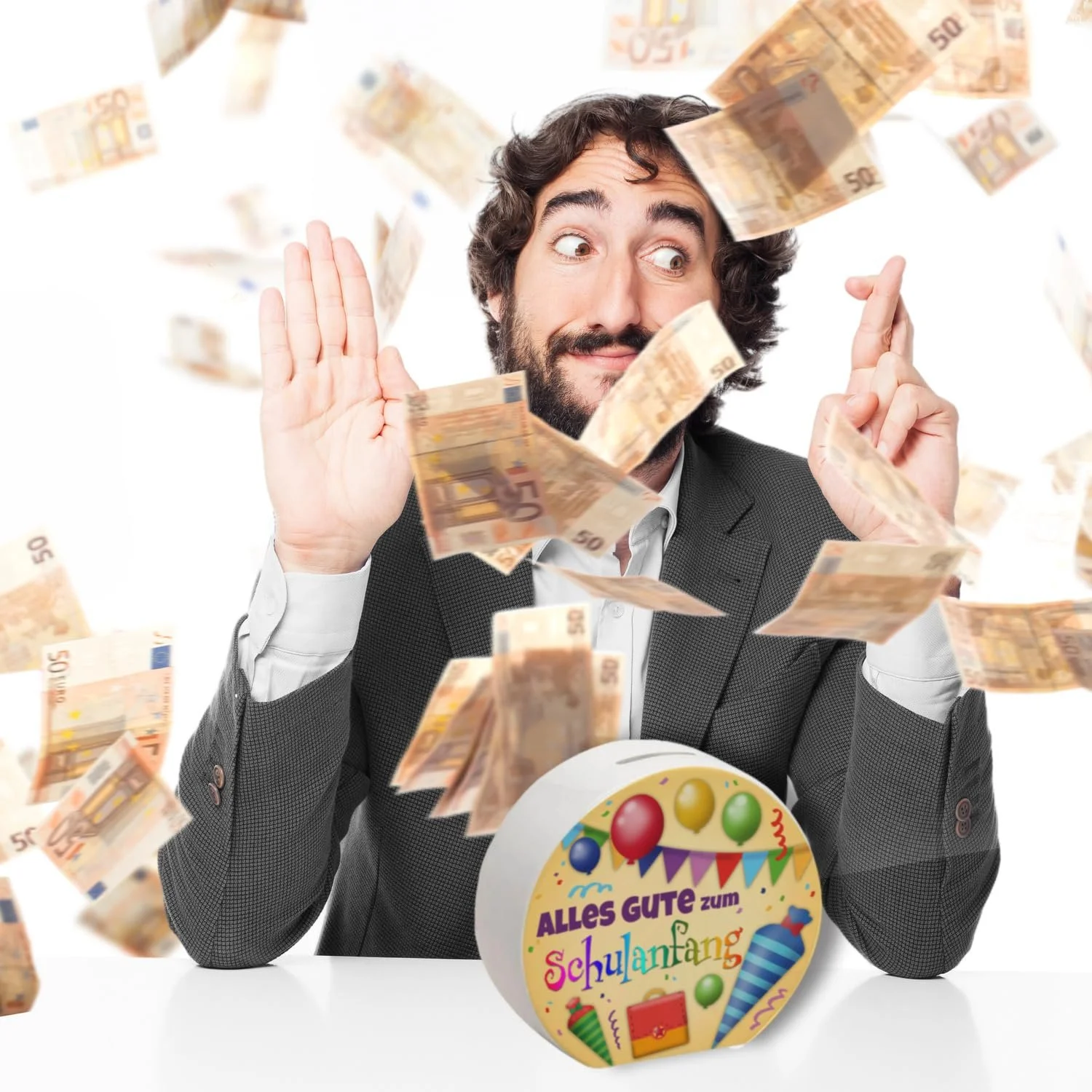 Скарбничка Alles Gute zum Schulanfang жовта Scatter, фото №7