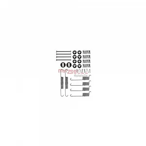 Монтажний комплект гальмівних колодок METZGER 105-0715 задня вісь - Фото 1