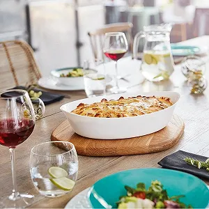 Овальна форма Luminarc Smart Cuisine N3486 38 x 23 см біла synthetic.ua - Фото 1