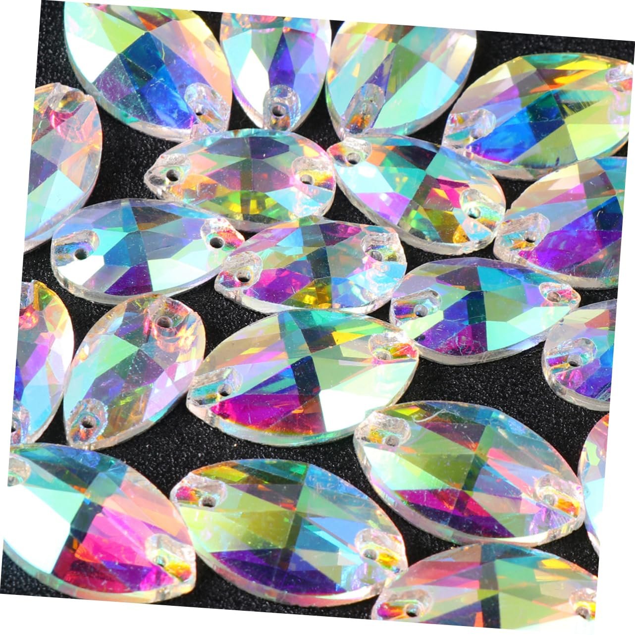 Стрази Tofficu Кришталеві Скляні 300 шт різних форм, фото №4