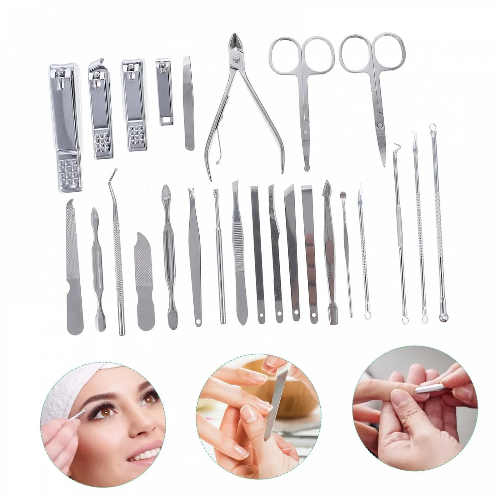 Набір для манікюру OATIPHO 26 штук портативний, фото №5