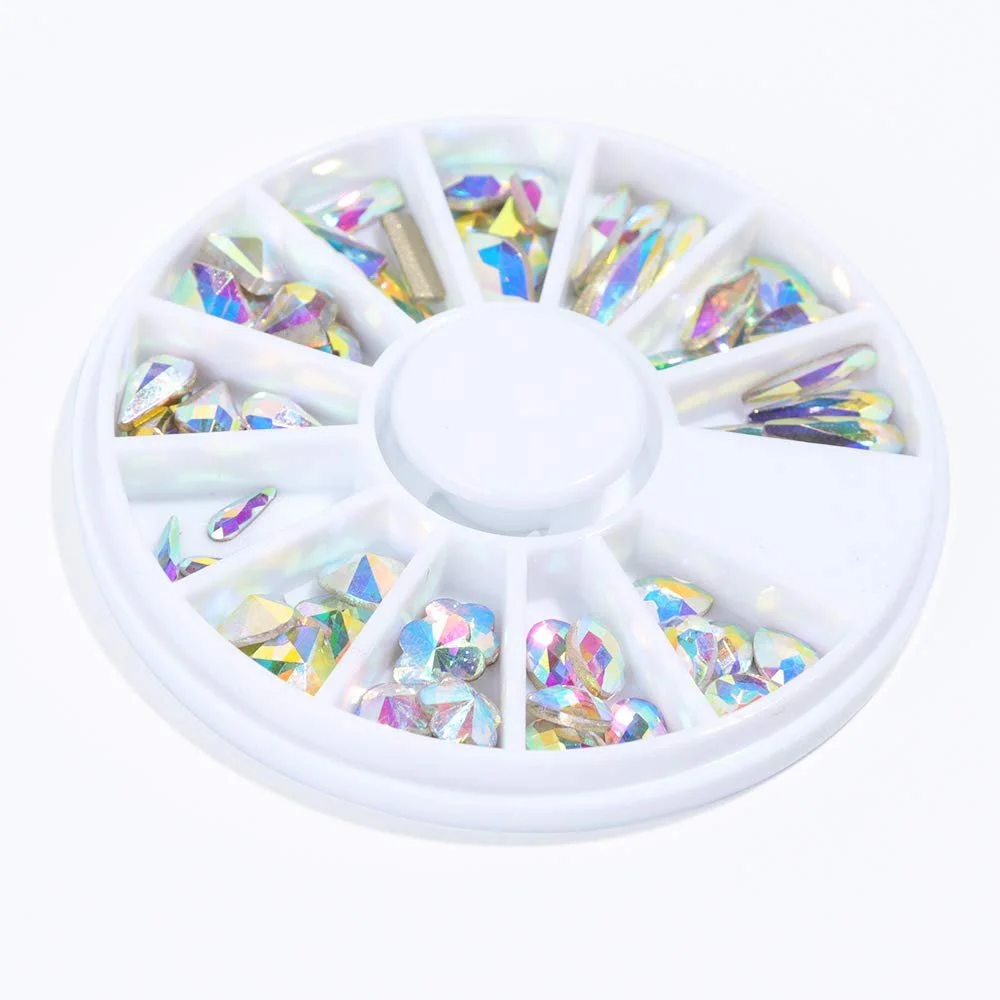 Стрази для нігтів Crystal Mix з плоскою задньою стінкою Діамантовий камінь, фото №7