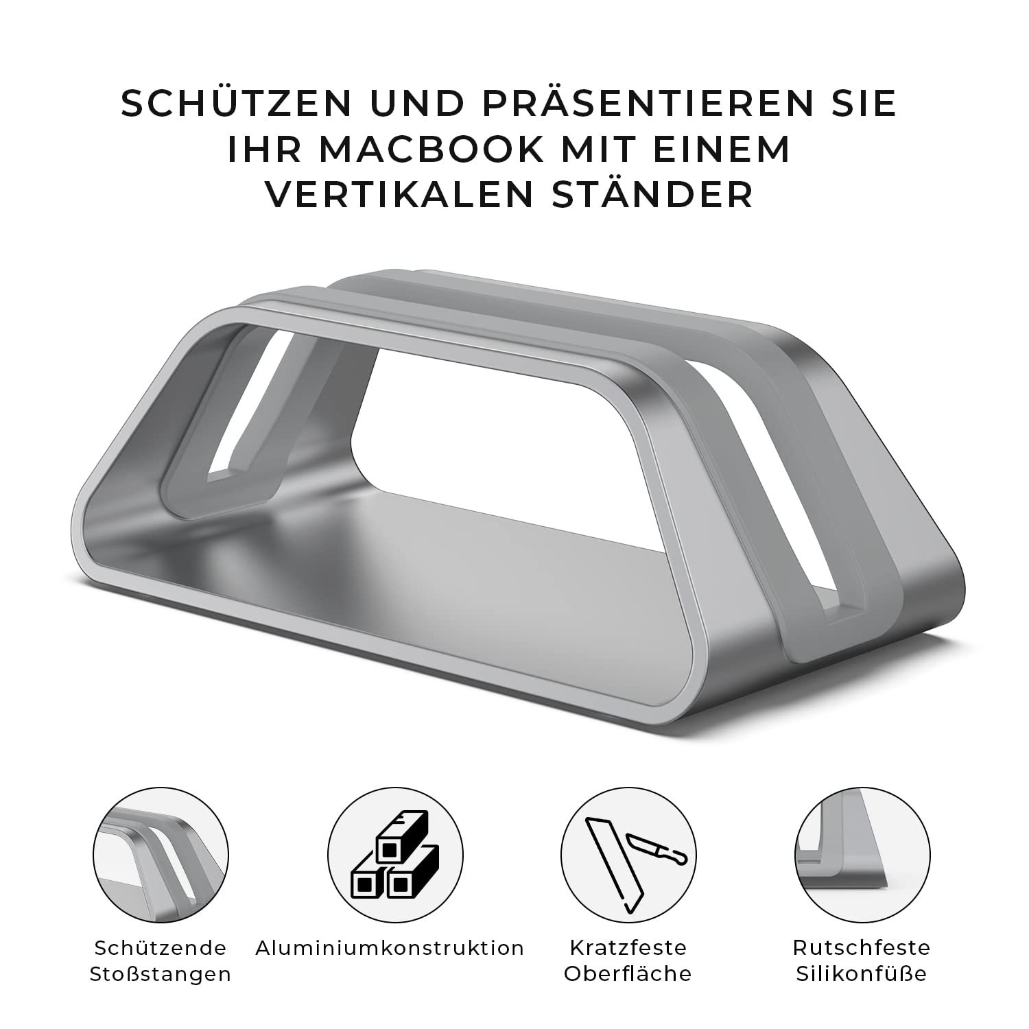 Вертикальна Підставка для Ноутбука HumanCentric MacBook Pro/Air Алюміній, фото №2