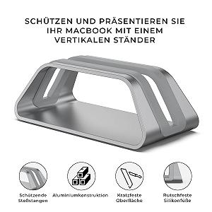 Вертикальна Підставка для Ноутбука HumanCentric MacBook Pro/Air Алюміній synthetic.ua - Фото 1