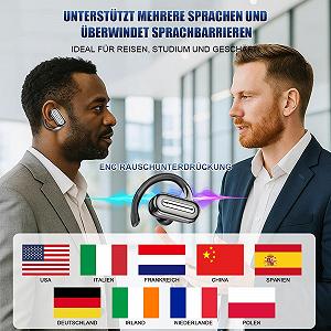 Навушники-перекладачі 3-в-1 для голосового перекладу, підтримка 126 мов synthetic.ua - Фото 1