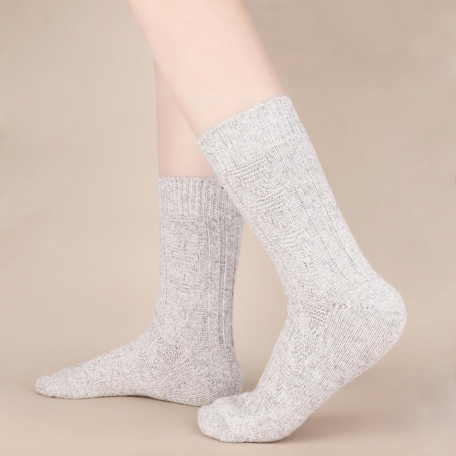 Носки Jeasona Alpaca, 5 пар, женские, размер 4-7, теплые зимние носки, термоноски из шерсти, толстые, из альпаки, подарочные, фото №5