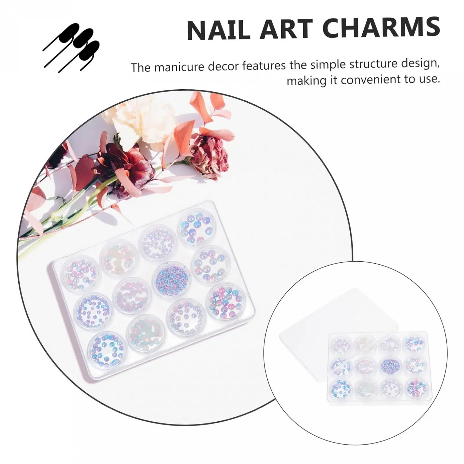 Украшения для ногтей MERRYHAPY Разноцветные Набор для дизайна ногтей Натуральные простые в использовании для салона и дома, фото №4