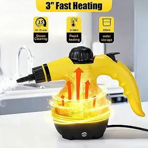 Пароочисник OBEST ручний портативний високого тиску з 9 аксесуарами synthetic.ua - Фото 1