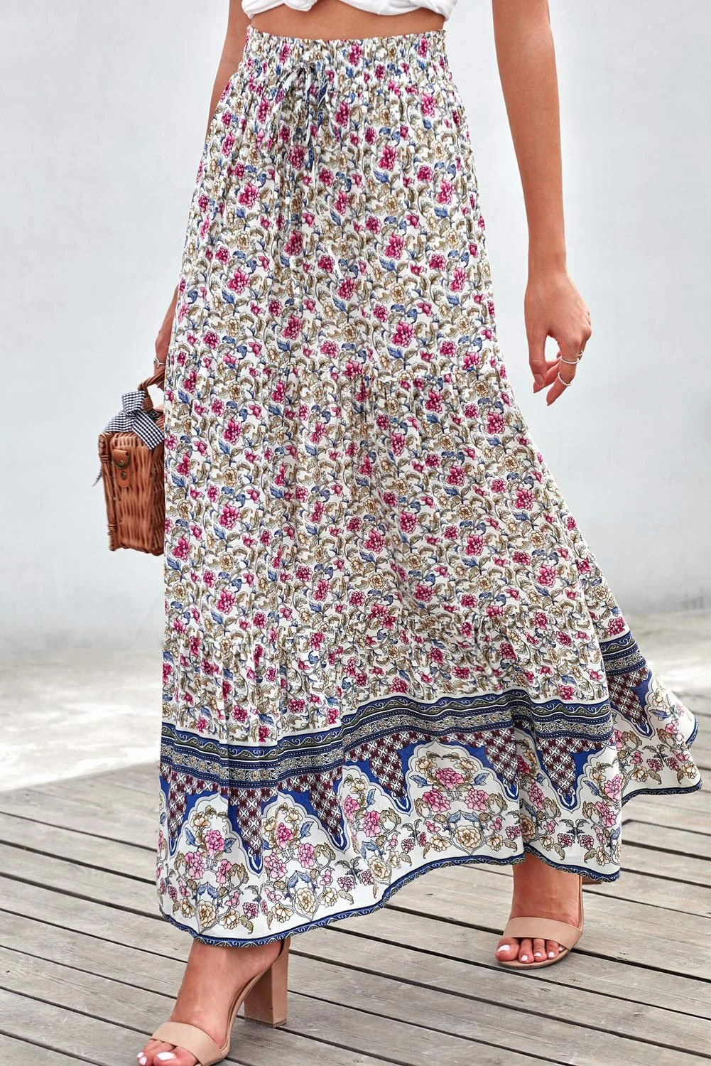 Спідниця максі NBBNYJ Жіноча літня на запах, довга, фото №5