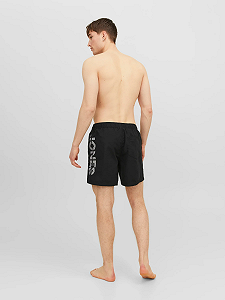 Шорти для плавання JPSTFIJI JJSWIM SPLICELOGO LY SN 12225967- Jack&Jones Чорний S synthetic.ua - Фото 1