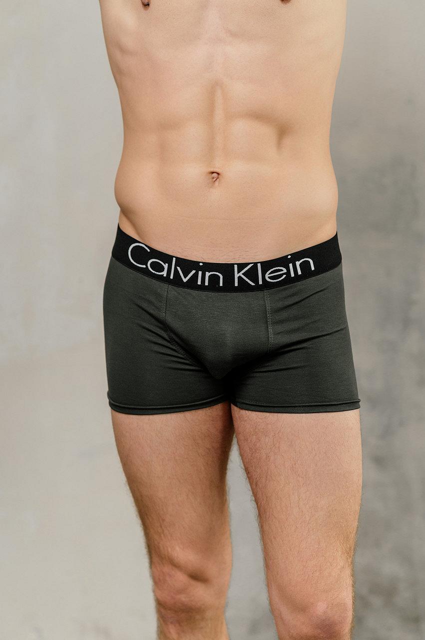 Набор мужских трусов боксеров Calvin Klein 3 штуки стильные трусы боксеры кельвин кляйн в подарочной коробке, фото №9