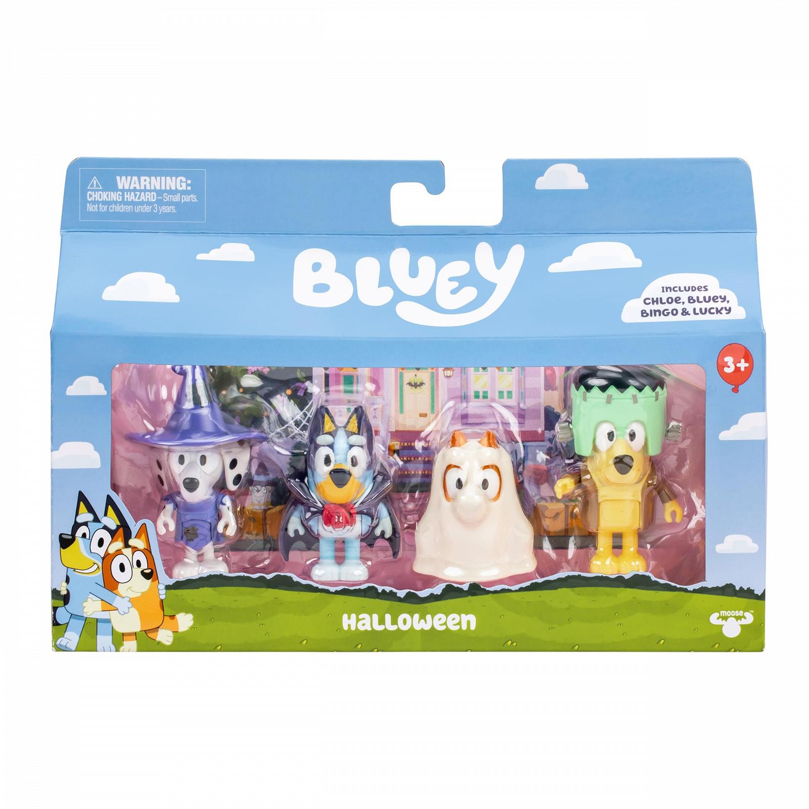 Фігурки BlueY Бінго, Хлоя та Лакі на Хелловін, 4 шт., 6,35 см, з аксесуарами, фото №3