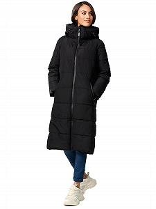 Женская зимняя куртка MARIKOO B989 стеганая длинная теплая с капюшоном - Фото 1