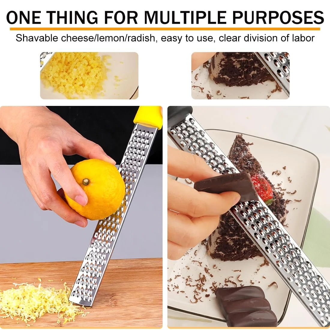 Набір кухонних терок 2 шт, для пармезану, лимона, фото №6