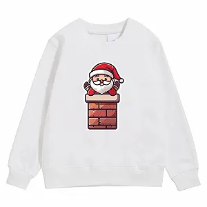 Детский рождественский свитер, детская осенне-зимняя рождественская толстовка с принтом - Фото 1