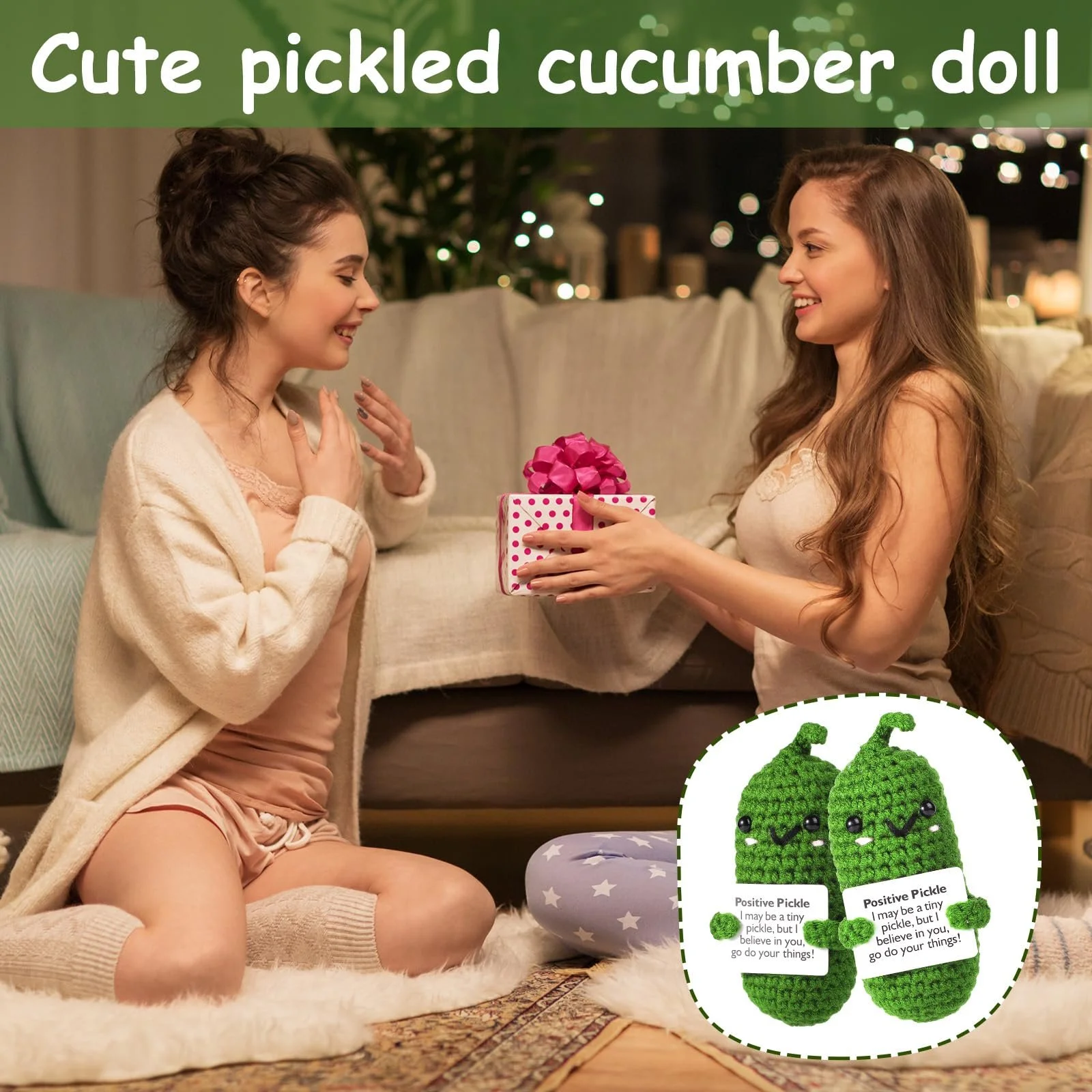 Набор NQEUEPN 2 Огурца Маринованных для Эмоциональной Поддержки, фото №7 Набор NQEUEPN 2 Огурца Маринованных для Эмоциональной Поддержки, фото №7